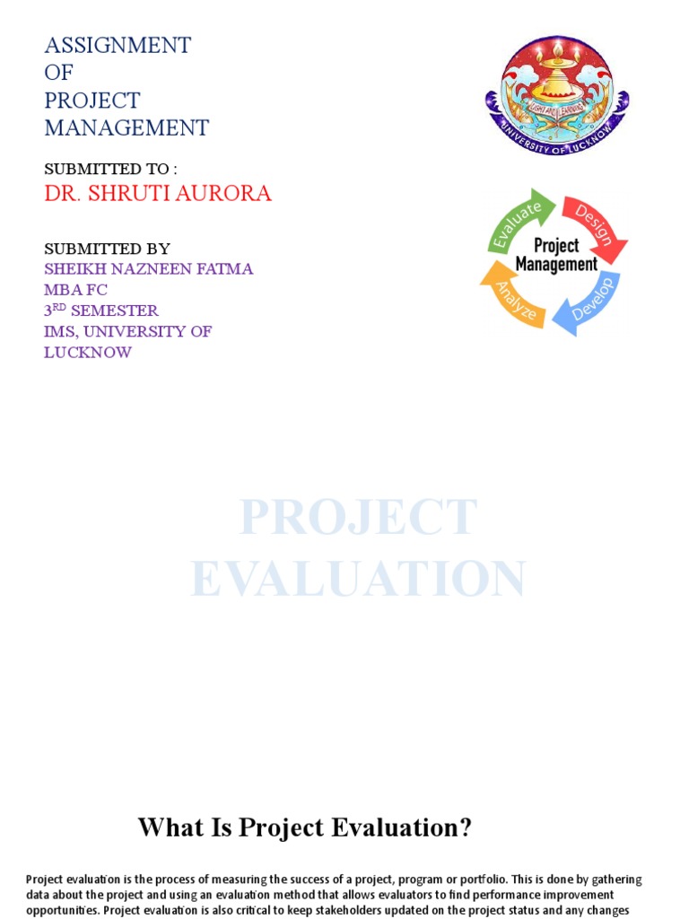 project management assignment 1