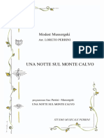 Una Notte Sul Monte Calvo - Partitura