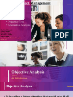 Objective Analysis in Project Development and Management