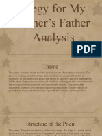 Elegy For My Father's Father Analysis
