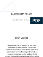 Class Policy