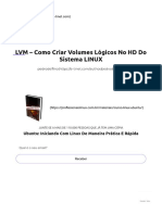 LVM - Como Criar Volumes Lógicos No HD Do Sistema LINUX - E-Tinet