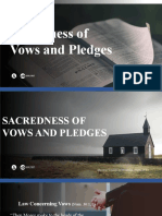 01 Sacredness of Vows and Pledges