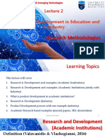 Lecture 2 - Research & Development and Project Development