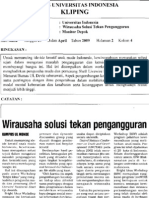 Wirausaha Solusi Tekan Pengangguran