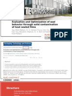 27 - Evaluation and Optimization of Seal Behavior Through Solid Contamination of Heat Sealed Films