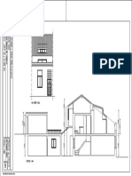 Casa na Rua Granja de Lordelo projeto de execução alçado sul e corte AA