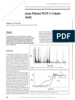 A New Bonded Porous Polymer PLOT U Column With Increased Polarity