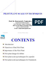 Pilot Plant Scale Up Techniques: Prof. Dr. Basavaraj K. Nanjwade