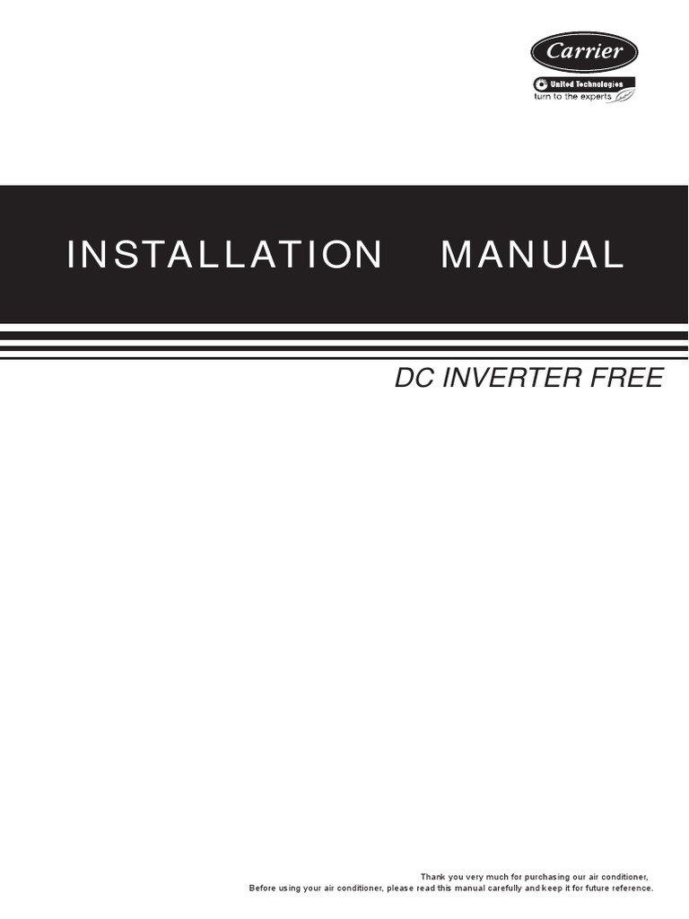 Carrier VRF Installation Manual For 20 - 22 - 26 KW | PDF | Pipe (Fluid ...