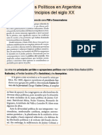 Partidos Políticos en Argentina A Principios Del Siglo XX