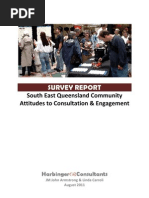 Download Survey Report South East Queensland Community Attitudes to Consultation  Engagement by Linda Carroli SN62552322 doc pdf