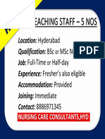 Nursing Tutor Job Poster Tutor Job