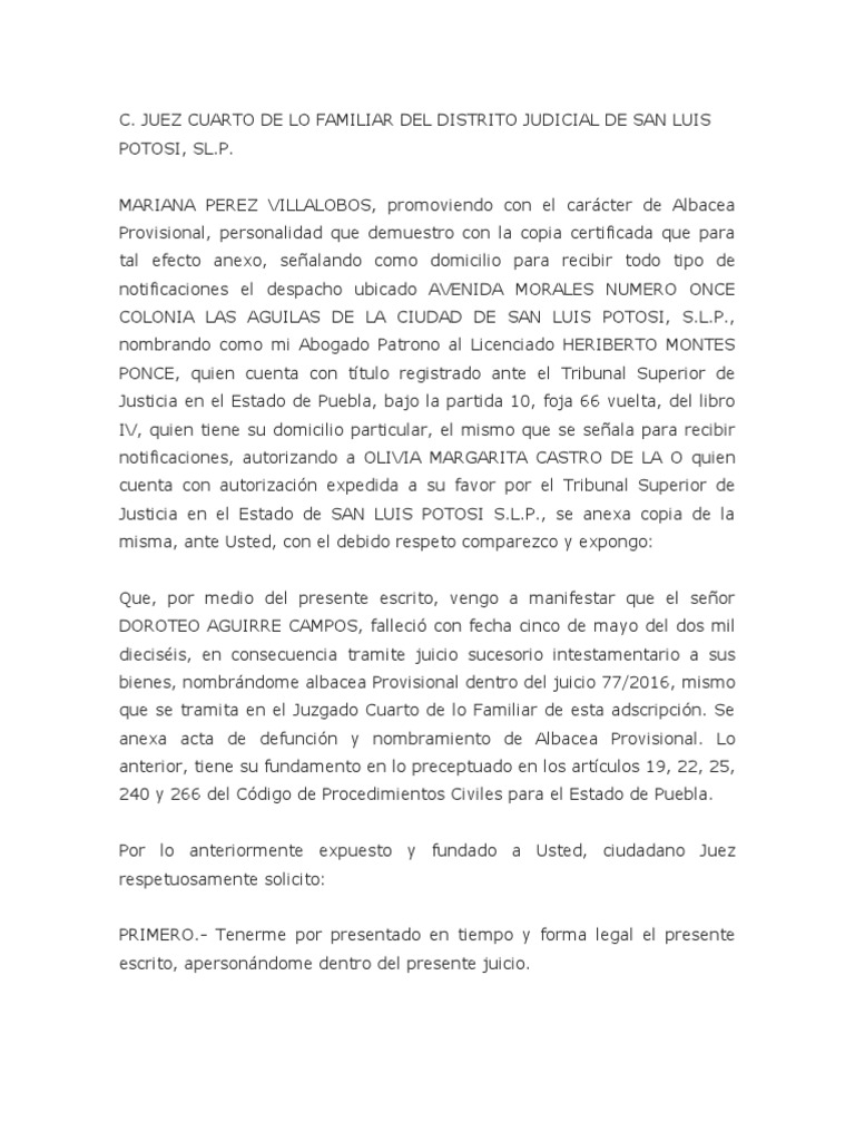 Tercero Interesado PDF