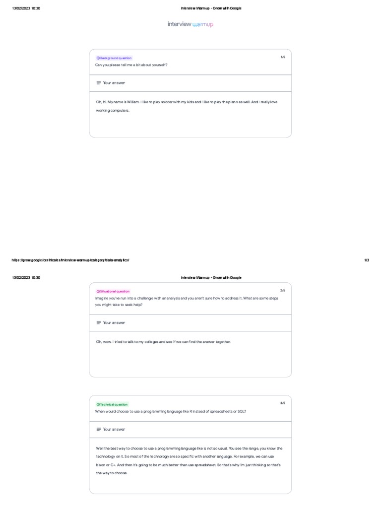Interview warmup grow with google pdf computer programming science