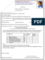 Telangana Nursing Exam Application and Hall Ticket