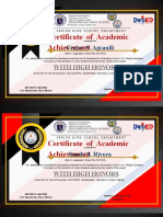 Certificate G 11 Academic Awardees