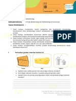 Topik/Tema Subtopik/Subtema Tujuan Pembelajaran: Bioteknologi: Prinsip Bioteknologi Dan Bioteknologi Konvensional