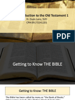 Lecture 1 Intro To Bible, OT