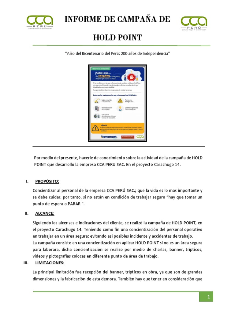 Hold Point | PDF