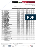 2022 UCI XCC WC #9 Val Di Sole Men Elite Results