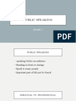 Module 7 Public Speaking