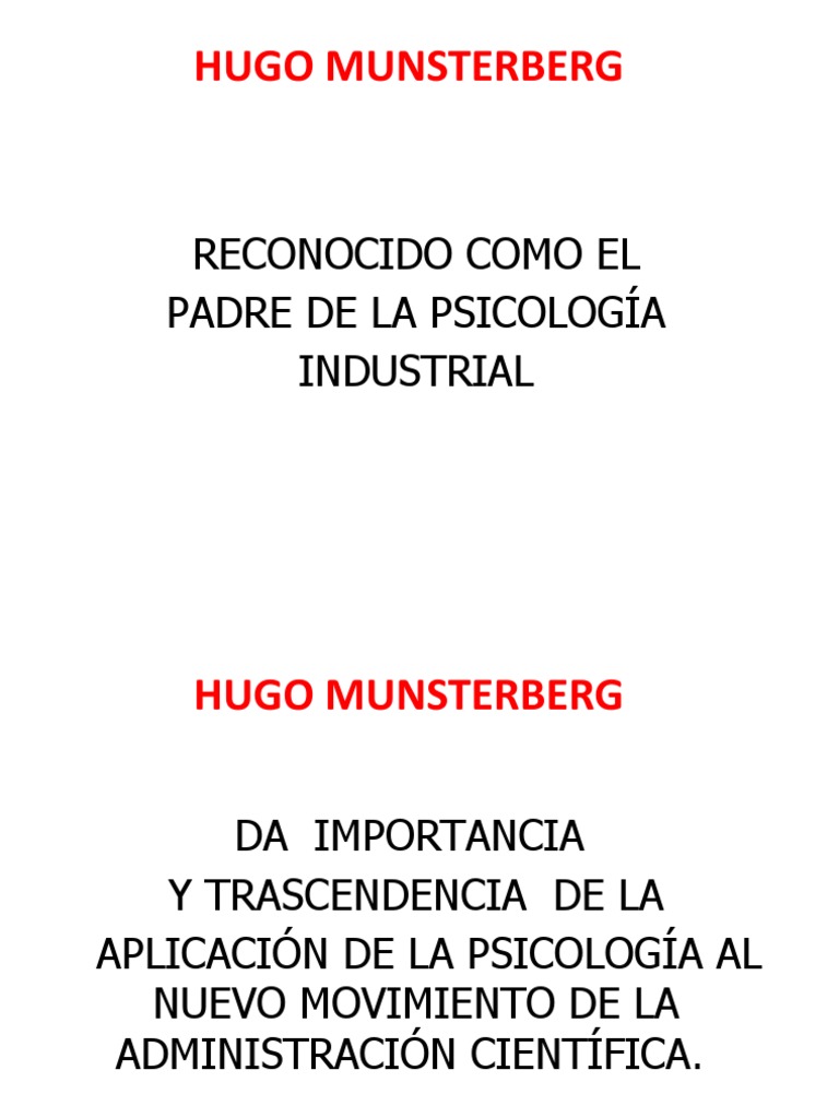 MODULO No.10-5 HUGO MUNSTERBERG | PDF