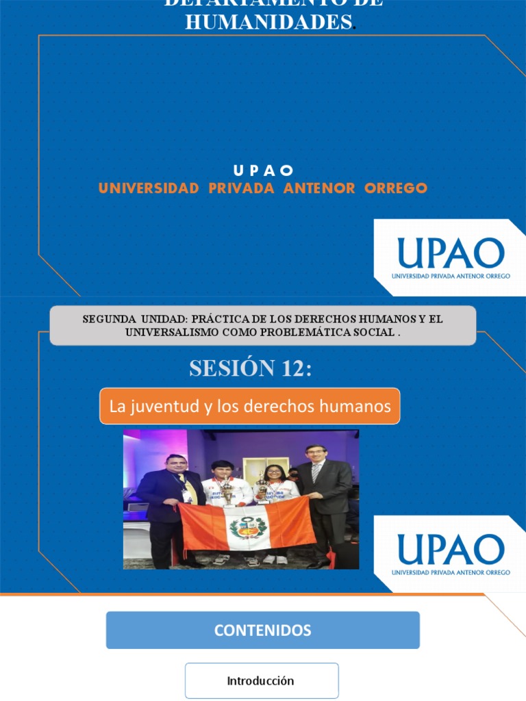 Sem 12-PPT Cdu | PDF | Inclusión (Educación) | Juventud