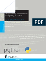 AE1205 Programming and Scientific Computing in PYTHON - April 2022 2