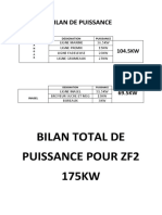 Bilan de Puissance