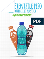 27cdee4e Linsostenibile Peso Delle Bottiglie Di Plastica Greenpeace 2019