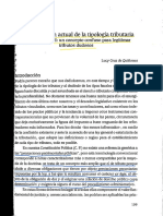 Caracterización actual de la tipología tributaria.