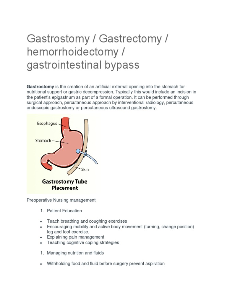 Medical Surgical Notes PDF Surgery Stomach