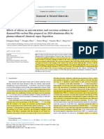 02.effects of Silicon On Microstructure and Corrosion Resistance of Diamond-Like-Carbon Film Prepared On 2024 Aluminum Alloy by PECVD