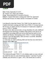Affordable Child Care Benefit Form CF2798 | PDF | Child Care