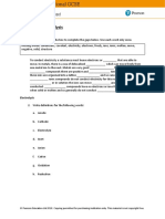 iGCSE - Chem - Worksheet 10 - Electrolysis