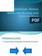 .Pendahuluan, Rumus Kimia, Dan Persamaan Reaksi