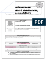 Associativité, Commutativité, Distributivité MEP CAM