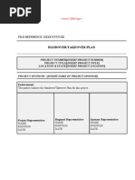 6 - 290 Project Handover Plan Template 100420