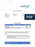 Presupuesto Prequirúrgico Nina Rivera Profilaxis