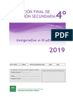 Prueba HISTORIA Secundaria 2019