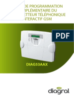 Diagral - Guide de Programmation Complémentaire Transmetteur GSM