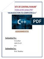 C++ Assignment