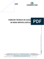 Parecer Técnico de Avaliação de Bens Móveis (Veículos)