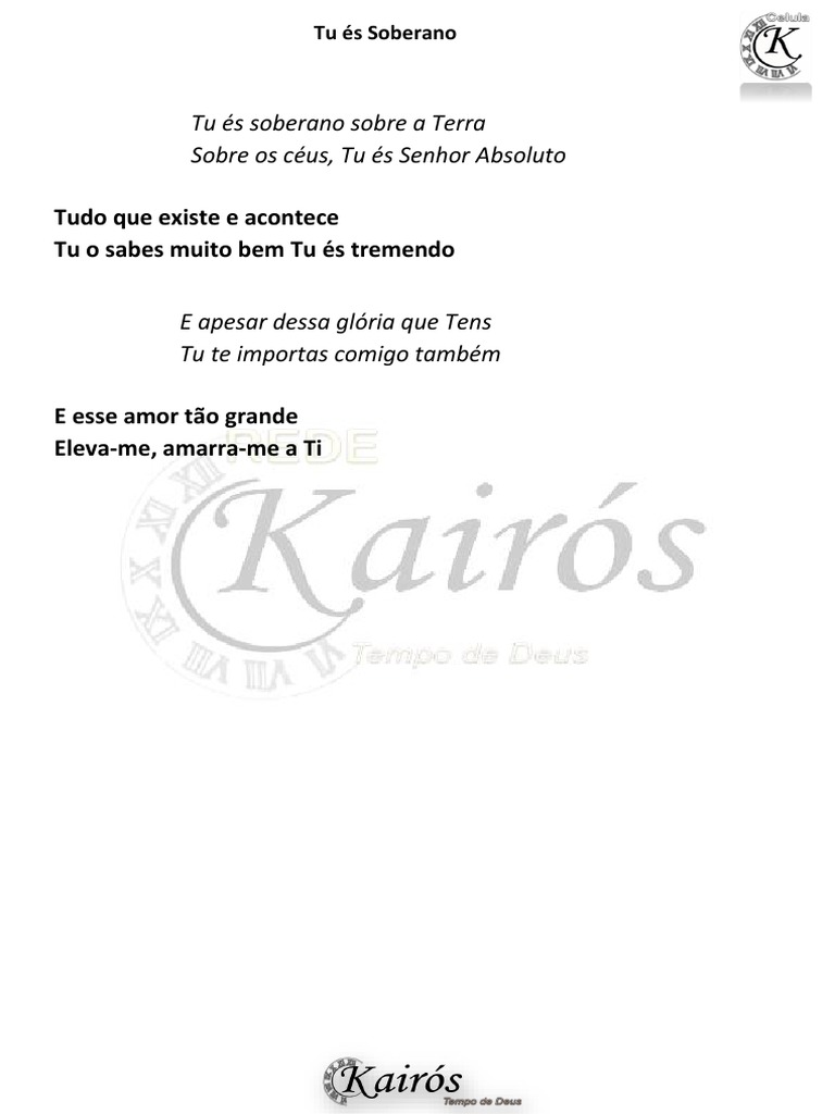 Letra do Hino 
