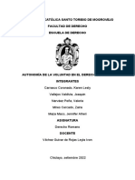 Monografia Derecho Romano - Autonomia de La Voluntad