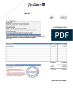 Georgian Hotel Management LLC: Pro-Forma Invoice