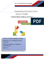 Administración Educativa - Gestión Educativa