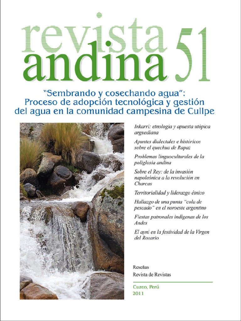 Revista Andina 51 PDF Riego Agua imagen