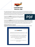 Comunicado PROGOL 2158: Página Oficial de La Liga MX